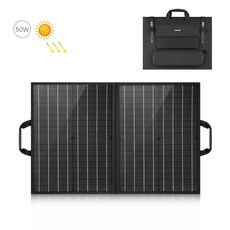 HAWEEL 50W Pieghevole Caricatore per Pannello Solare Borsa da Viaggio Pieghevole (Nero)
