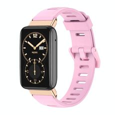Per Xiaomi Mi Band 7 Pro Mijobs Cinturino in TPU con foro piatto (Lotus Pink Rose Gold)