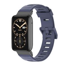 Per Xiaomi Mi Band 7 Pro Mijobs Cinturino in TPU con foro piatto (blu nero)