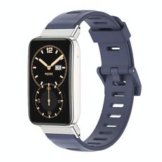 Per Xiaomi Mi Band 7 Pro Mijobs cinturino in TPU con foro piatto (argento blu)