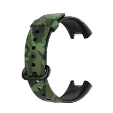 Per cinturino in silicone con stampa Xiaomi Mi Band 7 Pro (verde mimetico)