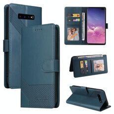 Per Samsung Galaxy S10+ GQ UTROBE Custodia in pelle magnetica per telefono (blu)