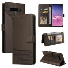 Per Samsung Galaxy S10+ GQ UTROBE Custodia in pelle magnetica per telefono (marrone)