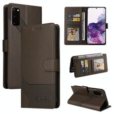 Per Samsung Galaxy S20 GQ UTROBE Custodia in pelle magnetica per telefono (marrone)