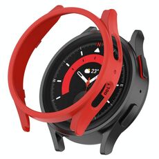 Per Samsung Galaxy Watch5 Pro 45mm Custodia protettiva per PC scavata a metà copertura (rossa)