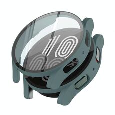 Per Samsung Galaxy Watch5 44mm PC + custodia protettiva integrata in vetro temperato (verde)