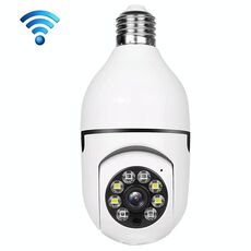 A6 2MP HD Lampadina WiFi Camera Support Motion Detection/Audio bidirezionale/Visione notturna/scheda TF con scheda di memoria 8G