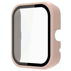 Per Xiaomi Maimo Watch PC + cassa dell'orologio integrata in vetro temperato (rosa)