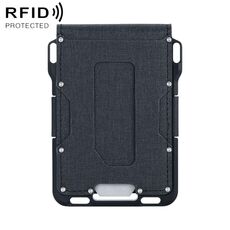 Valigetta porta carte portautensili multifunzione in lega di alluminio RFID multifunzione per esterni (nero)