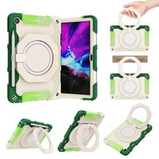 Per Lenovo Tab M10 Plus 3a generazione armatura in silicone a contrasto colore + custodia per tablet PC (verde colorato)