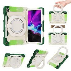 Per Lenovo Tab P11 Armor Contrast Color Silicone + Custodia per tablet PC (verde colorato)
