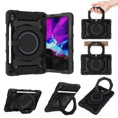 Per Lenovo Tab P11 Armor Contrast Color Silicone + Custodia Tablet PC (Nero)