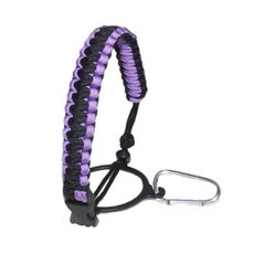 2 pezzi maniglia per bottiglia d'acqua con moschettone multifunzione da campeggio all'aperto (viola)