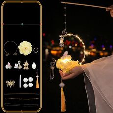 Moon Festival Lanterna a mano per bambini Materiali fatti a mano fai-da-te, Colore: Lanterna smaltata Champagne