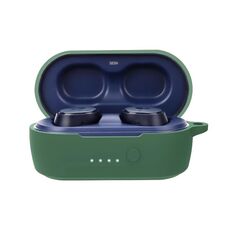 Custodia in silicone per auricolari Bluetooth Little Magic Bean per Skullcandy Sesh Evo (verde scuro)