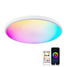 Plafoniera vocale RGBCW Smart Graffiti App, tensione: standard UE 220 V-240 V (cornice bianca)