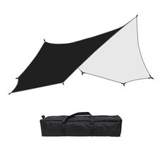 Tenda da esterno ottagonale Tenda da pioggia e protezione solare Tenda da sole da campeggio Pergola, colore: nero