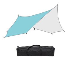 Tenda da esterno ottagonale Tenda da pioggia e protezione solare Tenda da sole da campeggio Pergola, Colore: blu