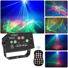 Luce per atmosfera con luce laser mini a comando vocale T10 con telecomando