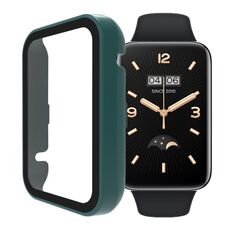 Per Xiaomi Mi Band 7 Pro PC + cassa dell'orologio integrata in vetro temperato (verde pino)