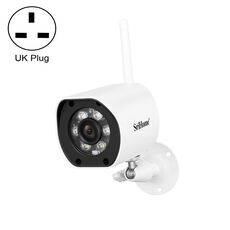 SriHome SH034 5.0MP Mini Dual 2.4 / 5G WiFi Outdoor IP66 Impermeabile Videosorveglianza Colore Visione notturna Sicurezza CCTV Cam, Tipo di spina: Spina UK (bianca)