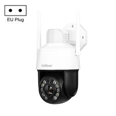 SriHome SH041 5.0MP 20X Zoom ottico 2.4G/5G WiFi IP66 Impermeabile AI Monitoraggio automatico H.265 Videosorveglianza, Tipo di spina: Spina europea (bianca)
