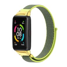 Per Huawei Band 6 / Honor Band 6/7 Cinturino in nylon traspirante Mijobs (oro brillante)
