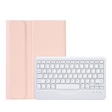 Custodia in pelle per tastiera Bluetooth ultrasottile con struttura in pelle di agnello OP12-B per OPPO Pad Air 10,4 pollici (rosa)