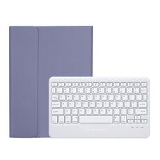 Custodia in pelle per tastiera Bluetooth ultrasottile con struttura in pelle di agnello OP12-B per OPPO Pad Air 10,4 pollici (viola)
