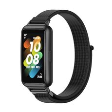 Per Huawei Band 7/7 NFC Mijobs Cinturino in nylon traspirante (nero)