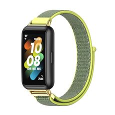 Per Huawei Band 7/7 NFC Mijobs Cinturino in nylon traspirante (oro brillante)