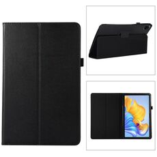 Custodia per tablet in pelle con texture litchi per Honor Pad 8 con supporto (nero)