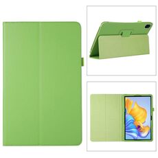 Custodia per tablet in pelle con texture litchi per Honor Pad 8 con supporto (verde)