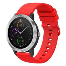 Per Garmin Vivoactive 3 cinturino in silicone morbido da 20 mm (rosso)