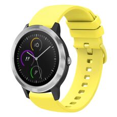Per Garmin Vivoactive 3 cinturino in silicone morbido da 20 mm (giallo)
