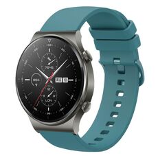 Per Huawei GT2 Pro 22mm Cinturino in silicone morbido a tinta unita (verde pino)