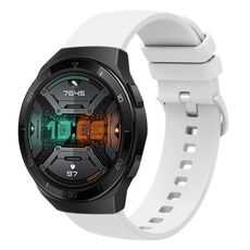 Per Huawei Watch GT 2E 22mm Cinturino in silicone morbido a tinta unita (bianco)