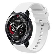 For Honor Watch GS Pro 22mm Cinturino in silicone morbido a tinta unita (bianco)