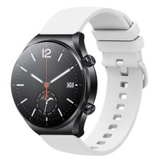Per Xiaomi Watch S1 Cinturino per orologio in silicone morbido a tinta unita da 22 mm (bianco)