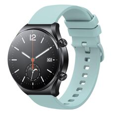 Per Xiaomi Watch S1 Cinturino per orologio in silicone morbido a tinta unita da 22 mm (verde zaffiro)