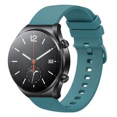 Per Xiaomi Watch S1 Cinturino per orologio in silicone morbido a tinta unita da 22 mm (verde pino)