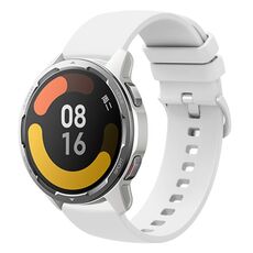 Per Xiaomi Watch Color 2 22mm Cinturino in silicone morbido a tinta unita (bianco)