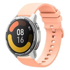 Per Xiaomi Watch Color 2 22mm Cinturino in silicone morbido a tinta unita (rosa)