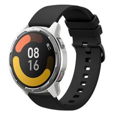 Per Xiaomi Watch Color 2 22mm Cinturino in silicone morbido a tinta unita (nero)