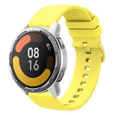 Per Xiaomi Watch Color 2 22mm Cinturino in silicone morbido a tinta unita (giallo)