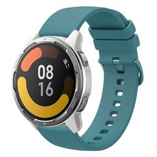 Per Xiaomi Watch Color 2 22mm Cinturino in silicone morbido a tinta unita (verde pino)