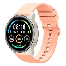 Per Xiaomi Watch Sport 22mm Cinturino in silicone morbido a tinta unita (rosa)