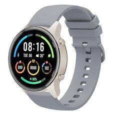 Per Xiaomi Watch Sport 22mm Cinturino in silicone morbido a tinta unita (grigio)