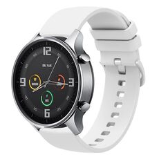Per Xiaomi Watch Color 22mm Cinturino in silicone morbido a tinta unita (bianco)