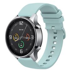Per Xiaomi Watch Color 22mm Cinturino in silicone morbido a tinta unita (verde zaffiro)